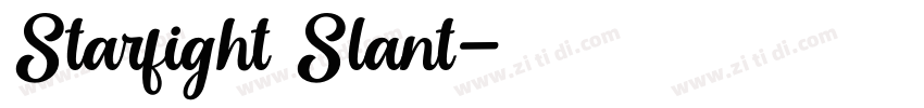 Starfight Slant字体转换 Starfight Slant字体转换